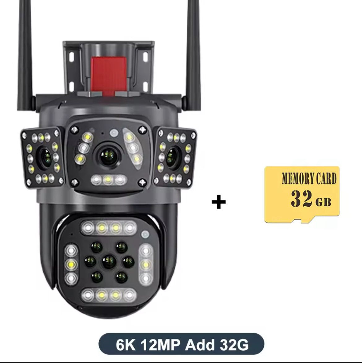 Kamerë Sigurie me 4 syna dhe alarm 16m (SD CARD 32GB FALAS)