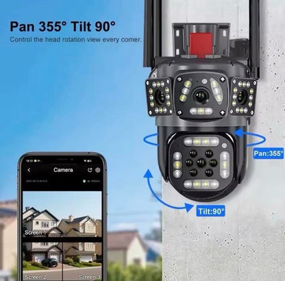 Kamerë Sigurie me 4 syna dhe alarm 16m (SD CARD 32GB FALAS)